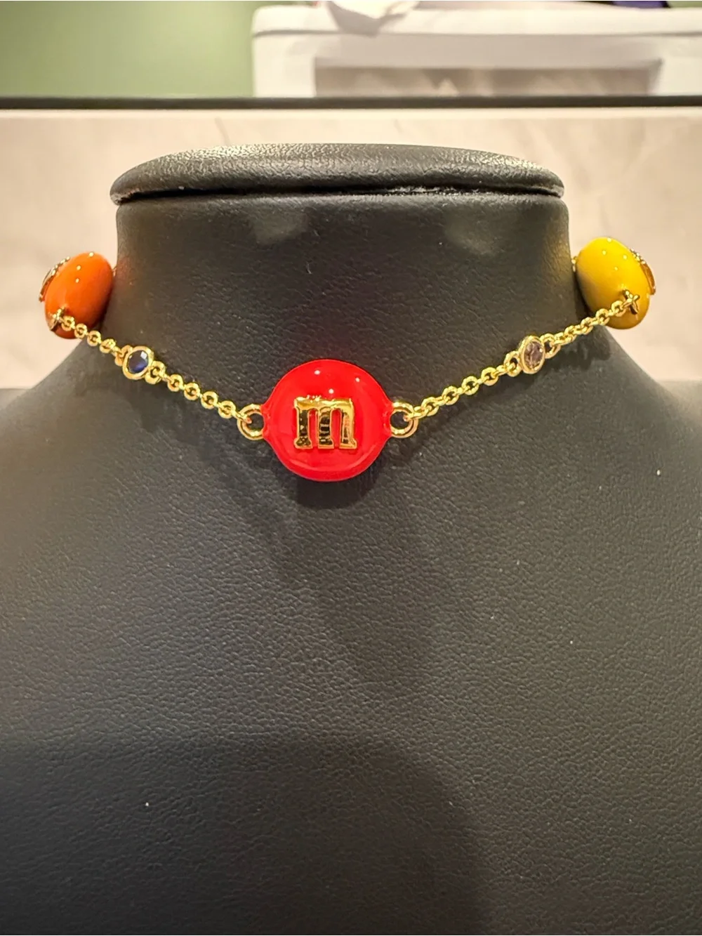 kate spade |♠️| Gold Plated M&M Character Bracelet | Adjustable